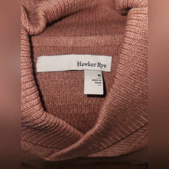 Nwot Harker Rye Stitch Fix Mens shawl-collared Cotton Blend Sweater‎ Size Medium - Picture 3 of 4